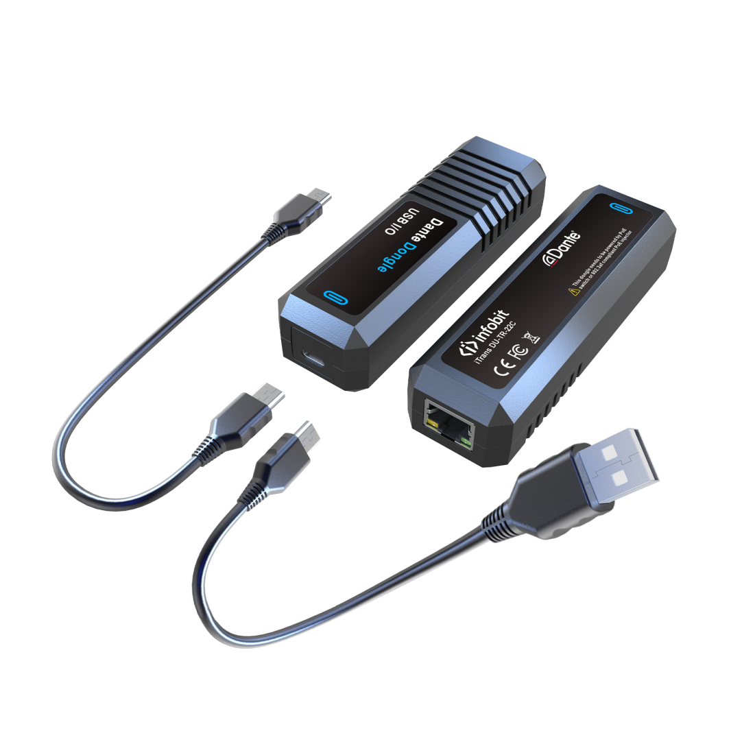 USB-трансивер ввода-вывода Dante, Infobit, iTrans DU-TR-22C